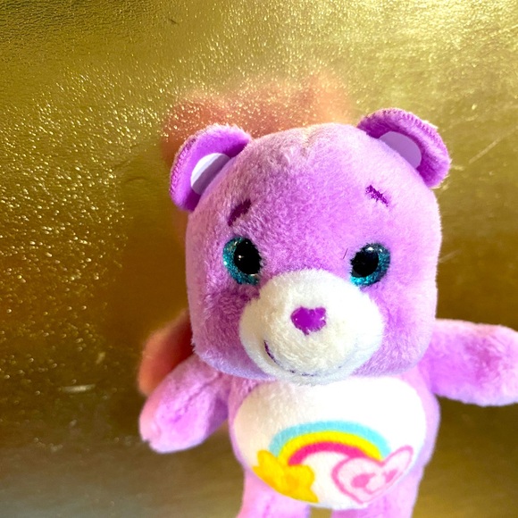CARE BEARS SURPRIZAMALS 2019 SURPRISE BEAR WITH SPARKLY BLUE EYES MINI PLUSH - Picture 9 of 10
